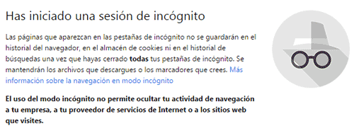 chrome incognito