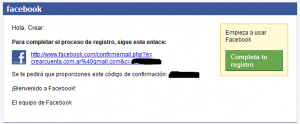 email confirmacion