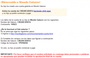 mail mundo gaturro