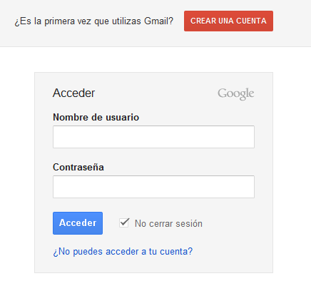 registrarse gmail