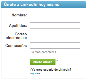 crear cuenta en linkedin