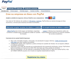 crear cuenta paypal