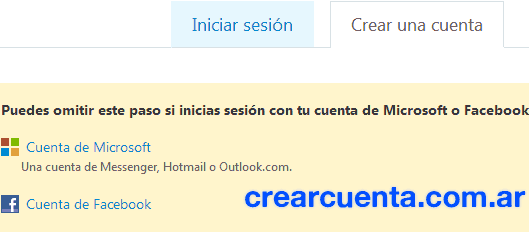 crear skype