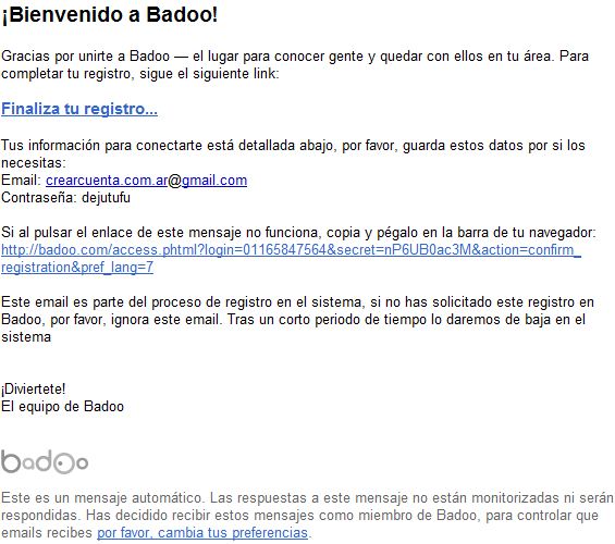 email badoo