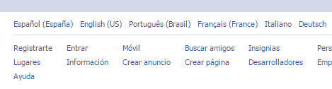 Entrar a facebook en español