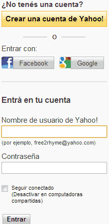 entrar a correo de yahoo