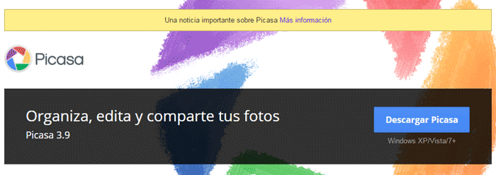 google picasa cierra