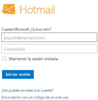 hotmail inicio