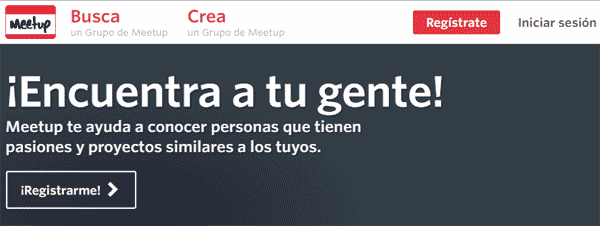 meetup registro