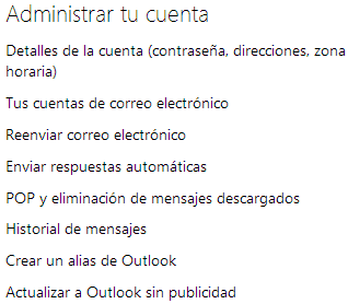 configuracion hotmail