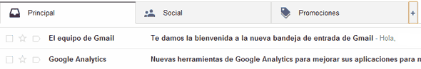 pestañas gmail