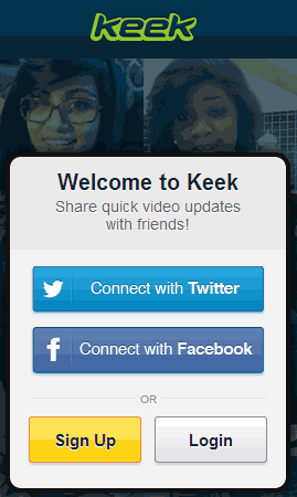 registrarse en keek