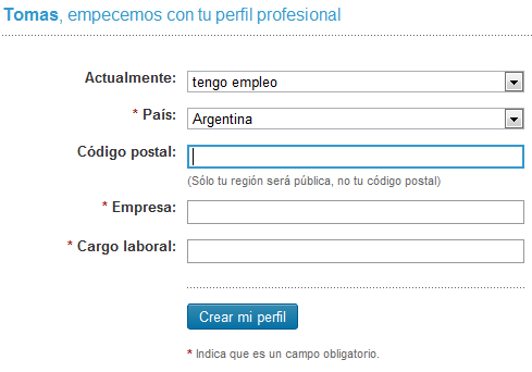 registrarse linkedin