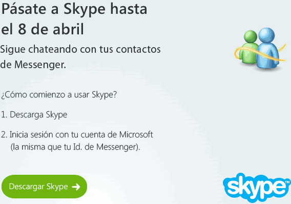 msn cierra skype