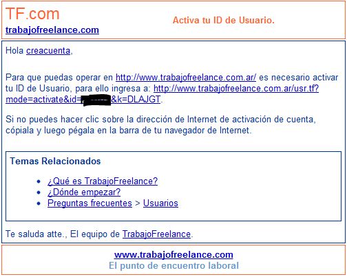 mail confirmacion de registro