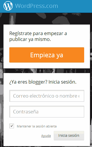 wordpress registrarse