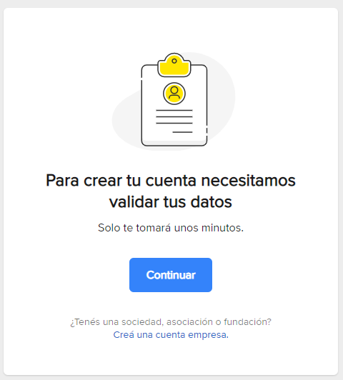 crear cuenta mercadolibre